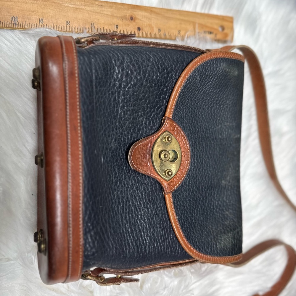 Dooney & Bourke Black and Brown Crossbody Bag